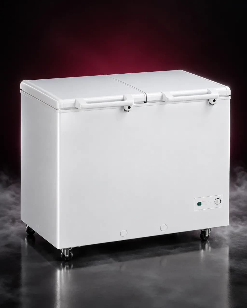 Haier HFC 350DM5 Double Door Deep Freezer — illustrative render