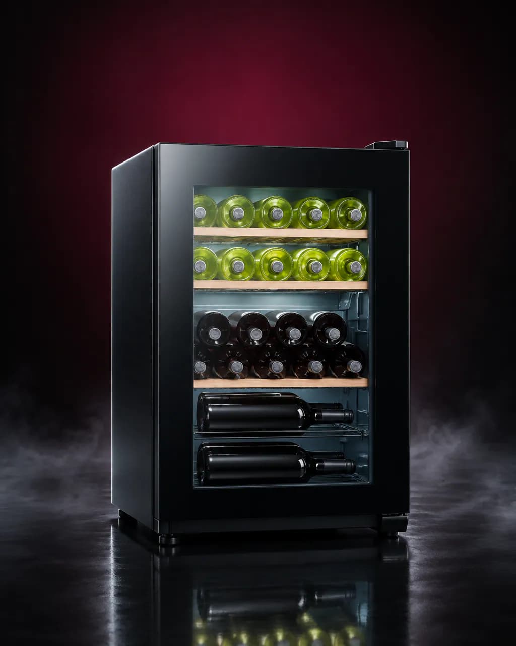 JC87A Haier Mini Wine Cooler — illustrative render