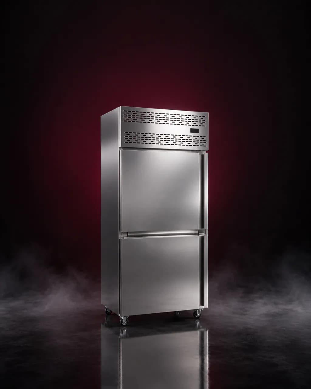 Vertical Deep Freezer — illustrative render