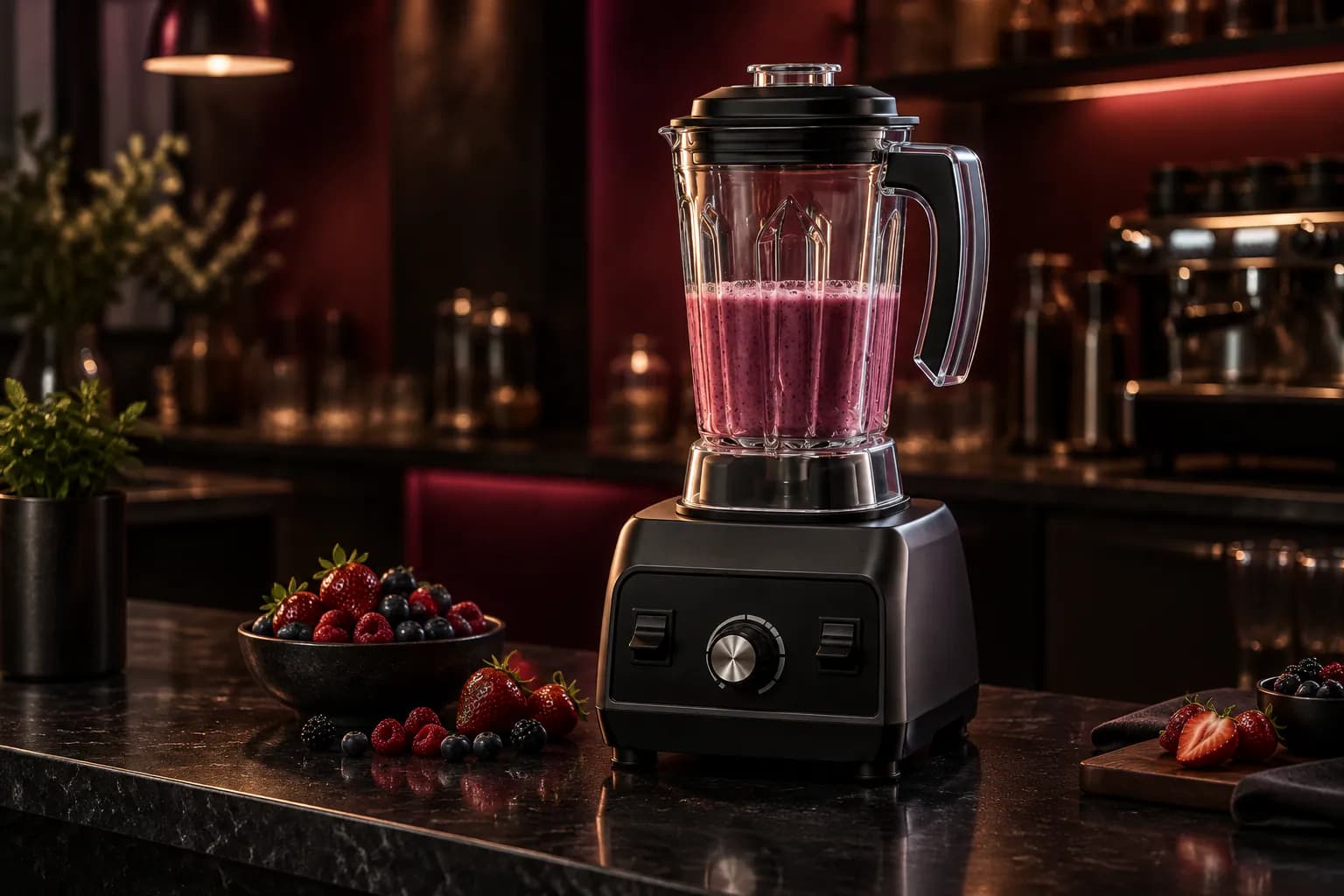 Celfrost Multifunction Commercial Blender in use — illustrative render
