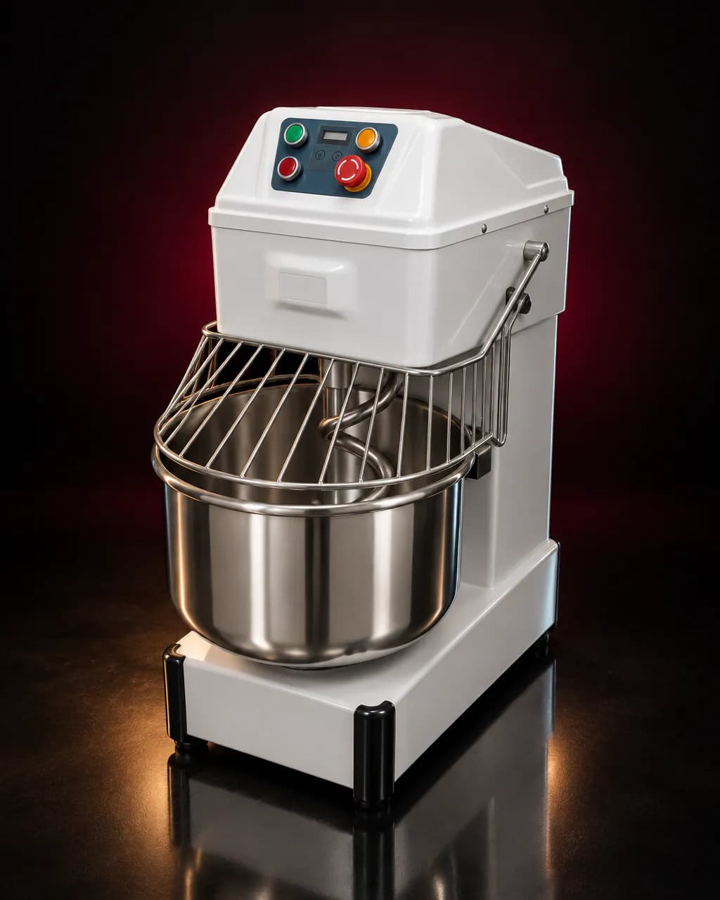 Commercial Dough Mixer — illustrative render