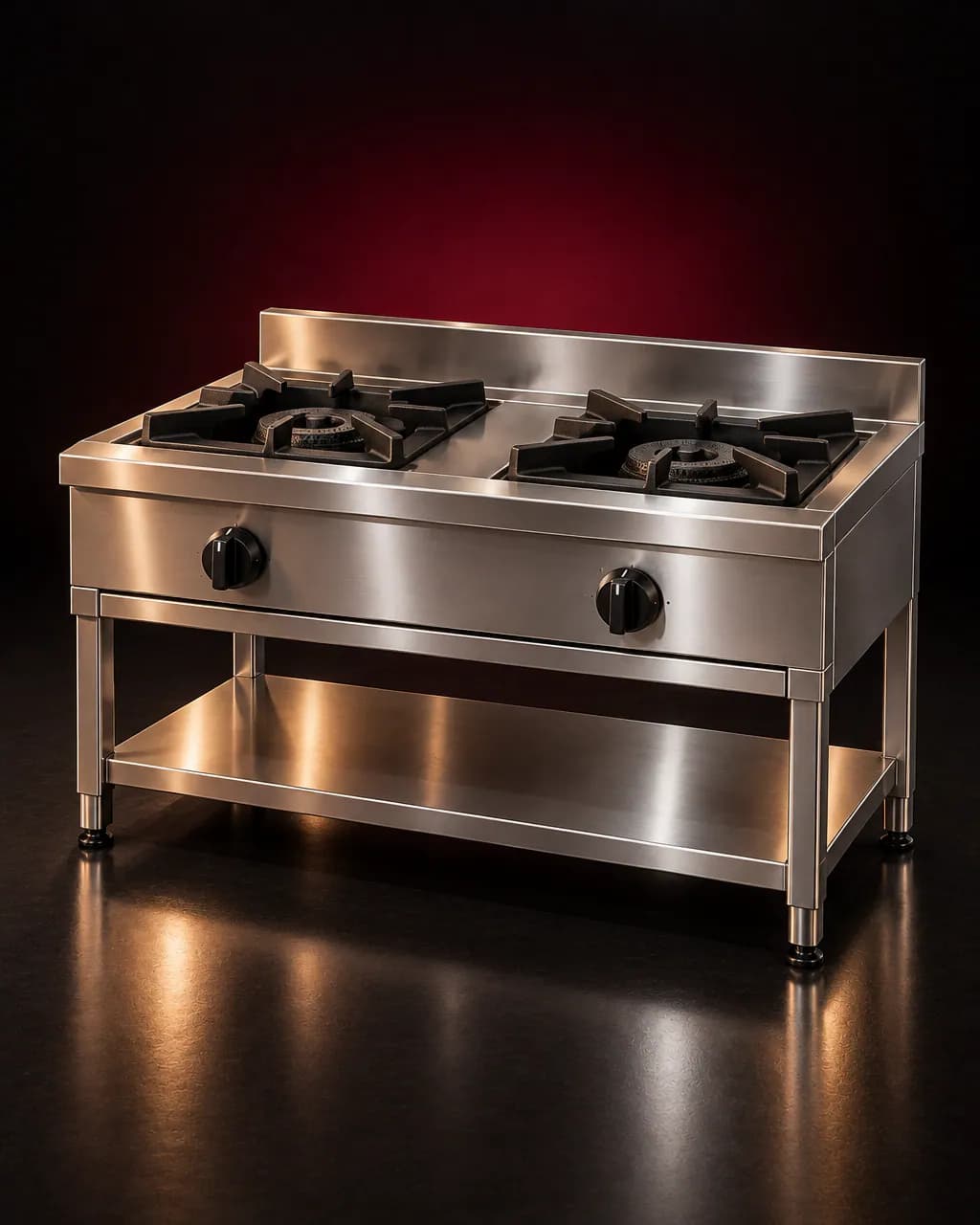 Commercial Gas Stove — illustrative render