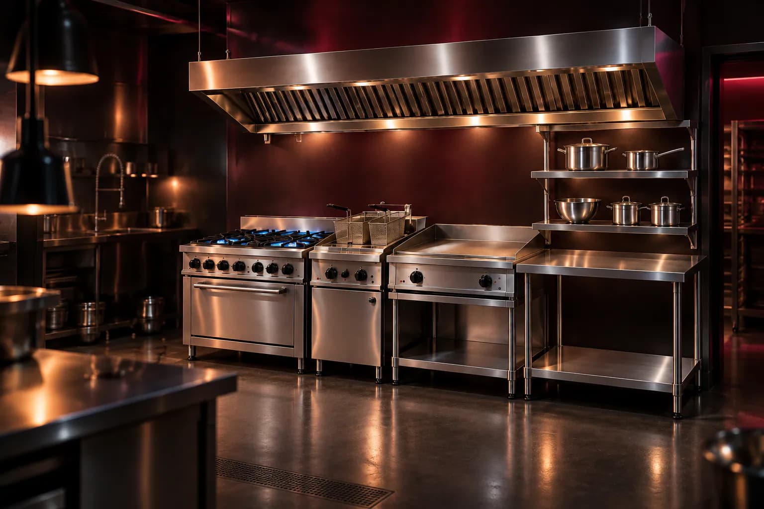 Commercial Kitchen Setup & Installation in use — illustrative render