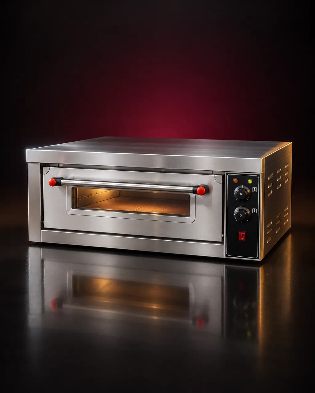 Commercial Pizza Oven — illustrative render