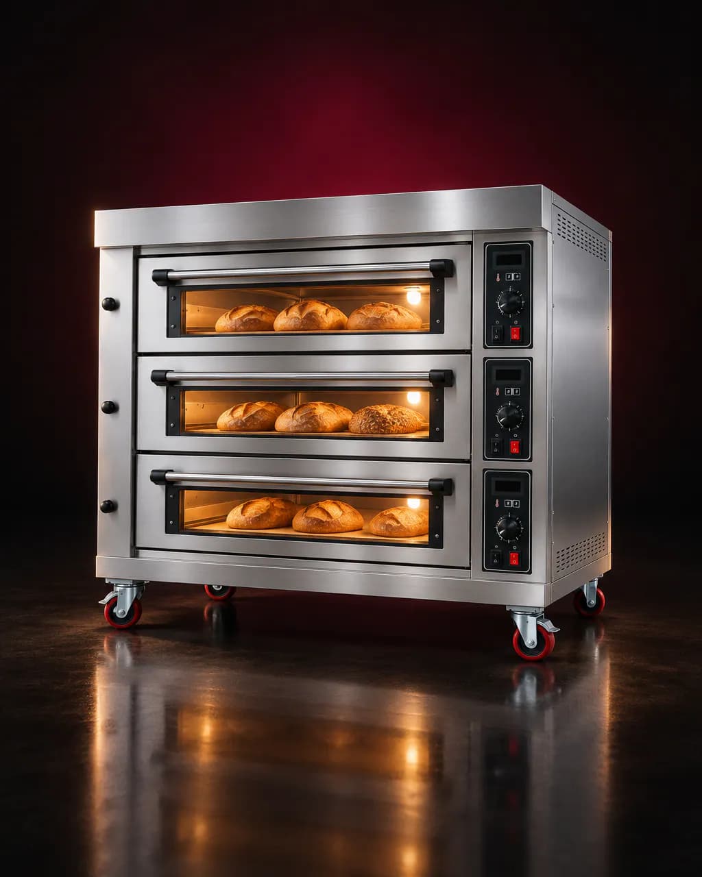Deck Oven — illustrative render