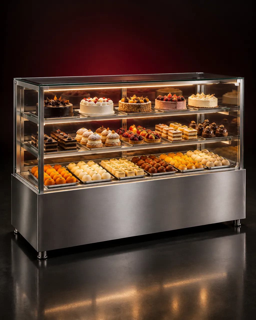 Food Display Cases — illustrative render