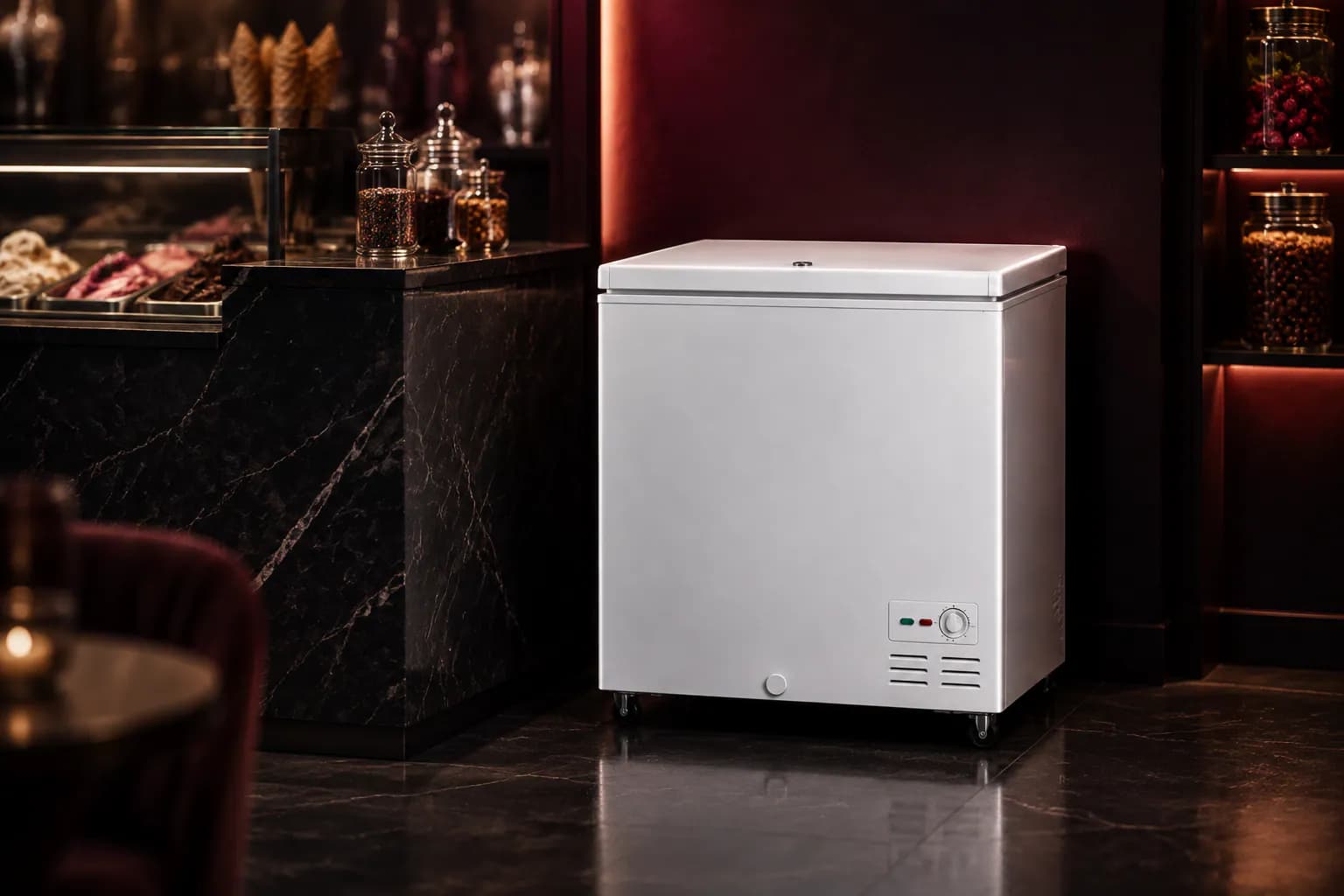 Haier Deep Freezer 175L in use — illustrative render