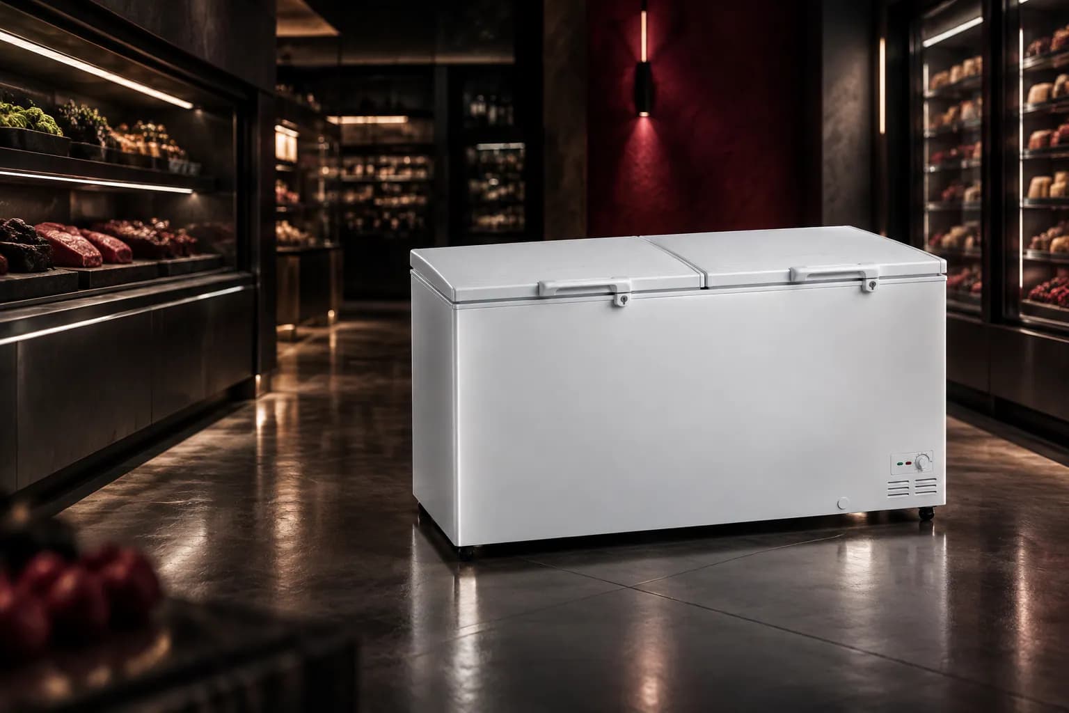 Haier Deep Freezer 788 L in use — illustrative render