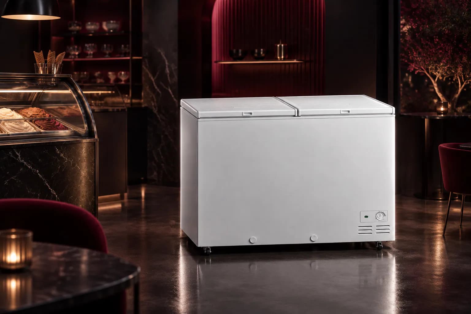 Haier Polar Combi Deep Freezer in use — illustrative render