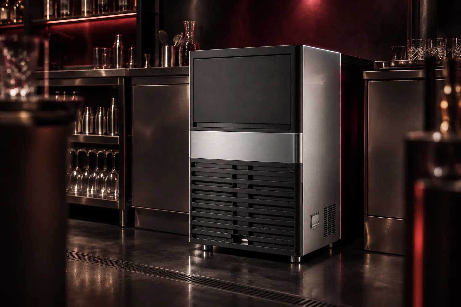 Ice Making Machine IC 55 BW in use — illustrative render