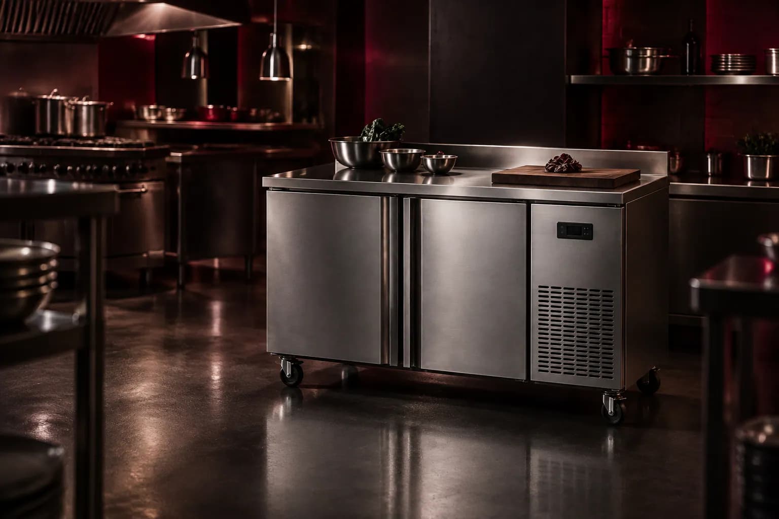 Celfrost PSE 301 Prep Counter in use — illustrative render