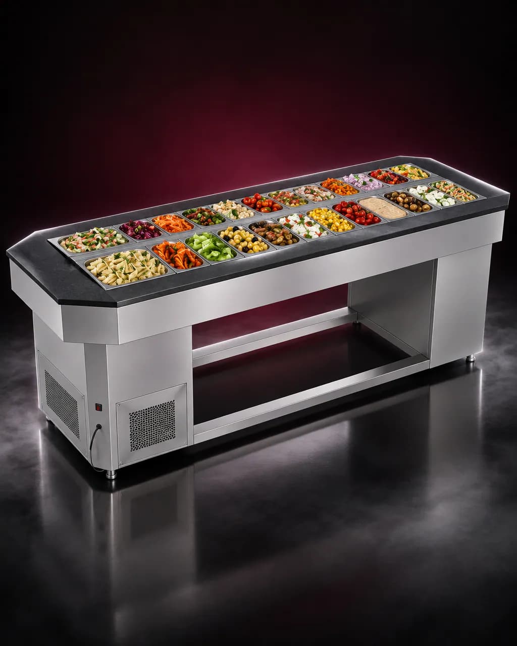 Saladette Counter Refrigerator — illustrative render