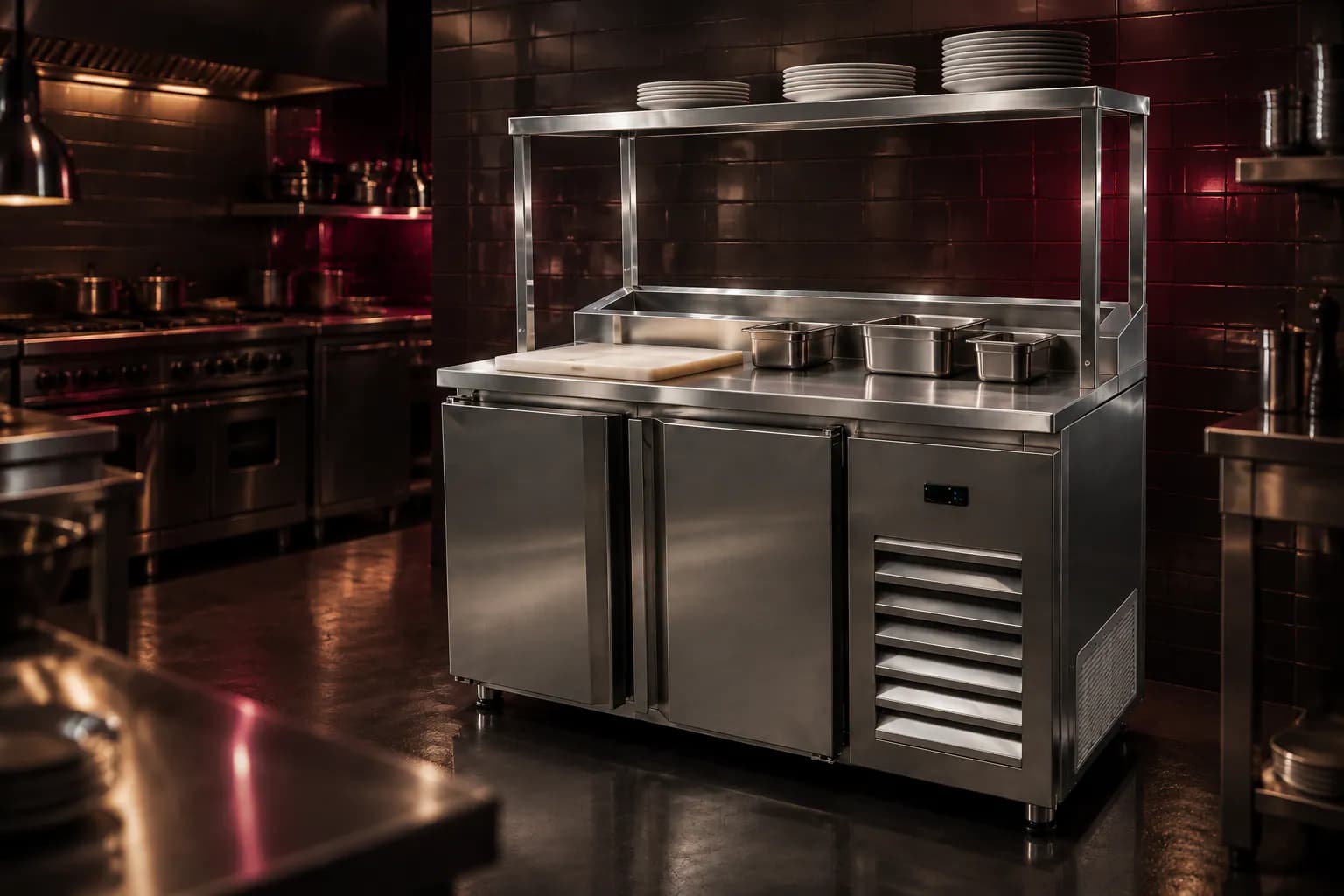 Under Counter OHS in use — illustrative render